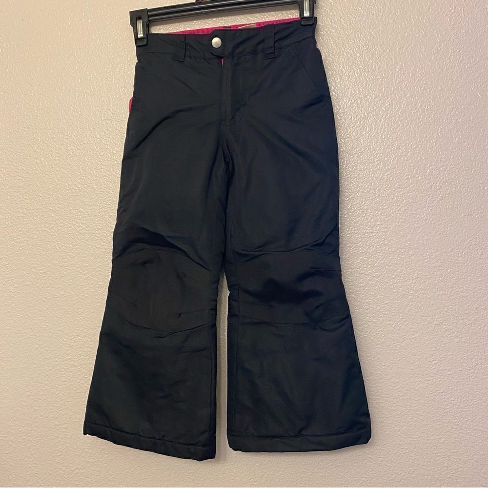 Faded Glory SKI SNOW PANTS bibs girls black -XS 4/5